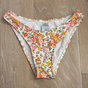 Wild Fable Floral Bikini Bottom - Orange, Pink, Green